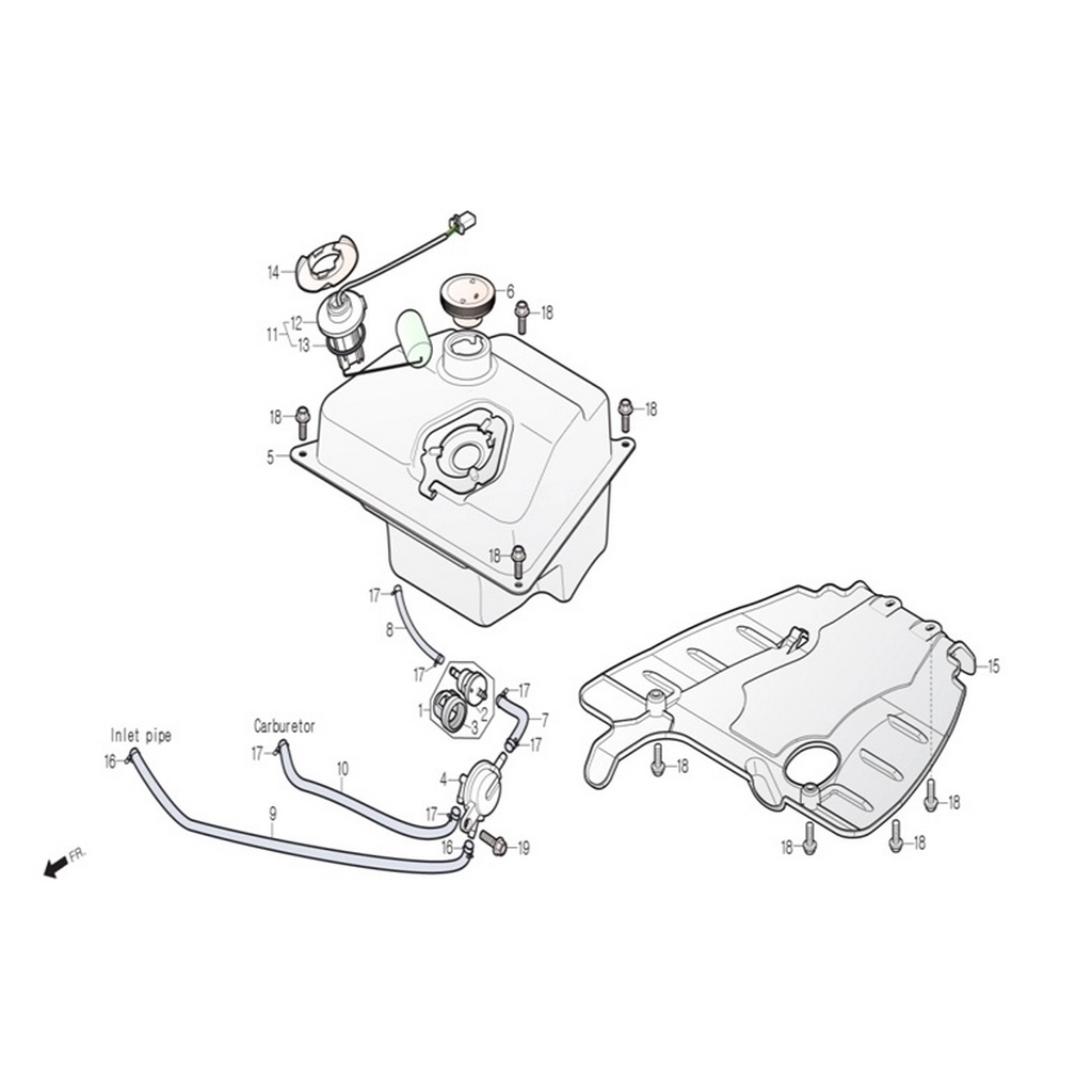DAELIM TS50 (DL50-BG) YAKIT MUSLUGU #DL50-BG F1504